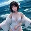 读者海浪声声的头像，年轻女性，活泼表情